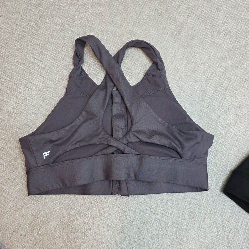Athleta Fabletics Victorias Secret Sports Bra Bundle Purple Grey Black 36D XL L - Picture 7 of 8